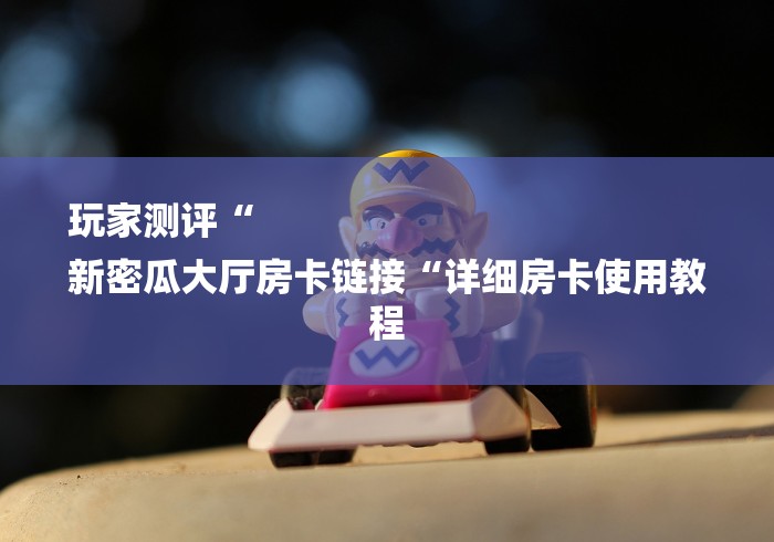 玩家测评“
新密瓜大厅房卡链接“详细房卡使用教程