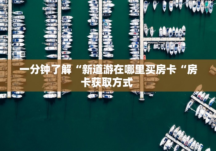 一分钟了解“新道游在哪里买房卡“房卡获取方式 