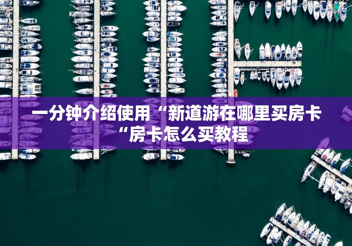 一分钟介绍使用“新道游在哪里买房卡“房卡怎么买教程