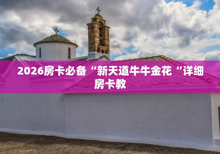 2026房卡必备“新天道牛牛金花“详细房卡教 2026房卡必备“新天道牛牛金花“详细房卡教