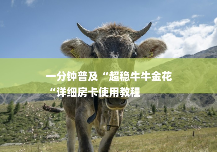 一分钟普及“超稳牛牛金花
“详细房卡使用教程 一分钟普及“超稳牛牛金花
“详细房卡使用教程