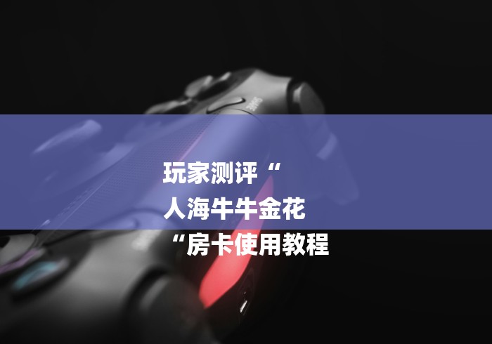 玩家测评“
人海牛牛金花
“房卡使用教程