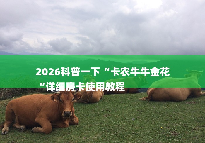 2026科普一下“卡农牛牛金花
“详细房卡使用教程 2026科普一下“卡农牛牛金花
“详细房卡使用教程